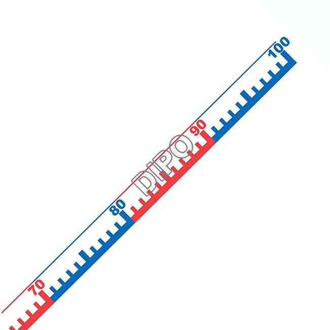 Číselná osa 0-100 (300cm) magnetická NO ekonomická