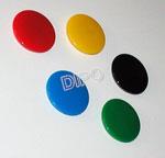 Magnet kulatý pr.40mm barevný plast